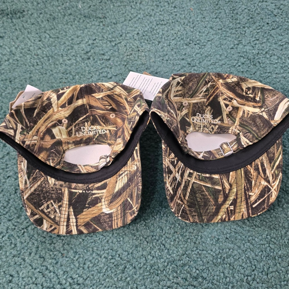 Ducks Unlimited Mens Mossy Oak Camo Baseball Cap Official Licensed Hunting NEW - Picture 5 of 8